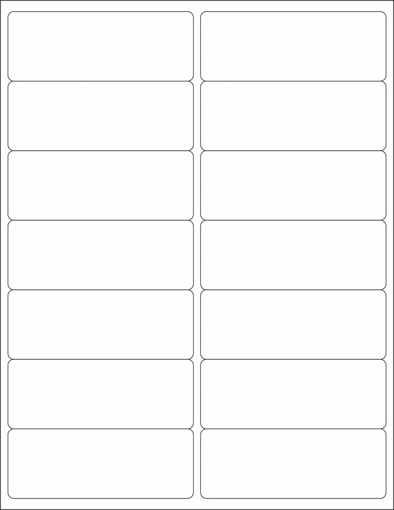 MACO Laser/Ink Jet White Address Labels, 1-1/2" x 4", 14 per Sheet, 1400 per Box (ML-1450) - Image 3